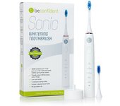 Beconfident Cepillo de dientes eléctrico blanqueador Sonic #blanco/oro rosa