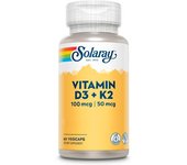 Solaray D3 & K2 (MK7) - 60 vegcaps