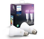 Philips Hue White and Color Ambiance Pack 2 Bombillas LED E27 9W RGB