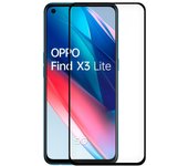 Cool Protector Pantalla Cristal Templado Full 3D Negro para Oppo Find X3 Lite