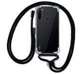 Cool Funda Transparente con Cordón Negro para Xiaomi Redmi Note 8 / Note 8 2021