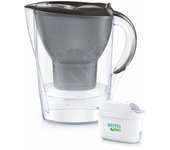 Jarra Brita Marella 2.4L Negra con 3 Filtros Maxtra Pro, Indicador Digital