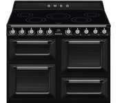 Cocina Smeg TR4110IBL2 Inducción 110x60cm Triple Horno Negro Vapor Clean
