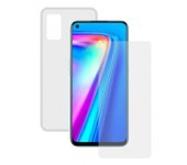 Contact Pack Funda Transparente + Protector Cristal Templado para Realme 7 Pro