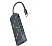 Nanocable Hub 8 en 1 USB-C a USB/USB-C/HDMI/RJ45/Lector Tarjetas/PD 100W