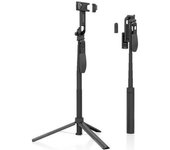 AISENS SS01ST-299 Palo Selfie Trípode Bluetooth 3 en 1 Negro iOS/Android