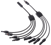 Cable adaptador de panel solar MC4 Y Branch (1, M/FFFF y F/MMMM)