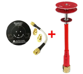 Antena Realacc RHCP Tiempo + TFP-Mini Parche de Triple Alimentación 45mm Negro Antena 5.8G FPV Para Drones RC FPV