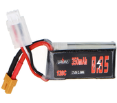 Batería de lipos de 7.4V 350mAh 120C 2S URUAV con conector XT30 para DarwinFPV Baby Ape Pro Whoop Mobula7 Beta75x