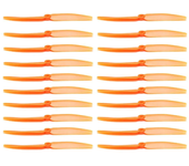 Hélice Gemfan 5030 5X3 ABS de 20PCS de color naranja de transmisión directa para avión RC