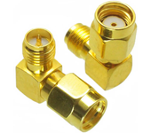 Adaptador macho RP-SMA de 5 piezas a hembra RP-SMA conector en ángulo recto para Drone RC FPV