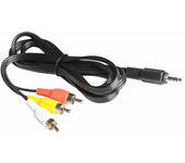 Cable de video de entrada y salida AV RCA de 1,5 m con conector macho de 3,5 mm de Eachine DC para gafas FPV multifunció