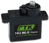PTK 7452 MG-D Servo Digital de 9g con Engranajes Metálicos para Aviones EPP de Ala Fija y Helicópteros RC - 4 unidades
