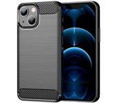 Max Power Digital Funda Fibra De Carbono Iphone 13 Antigolpes Silicona Negra