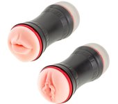Hugbox Masturbador Masculino Entrenador De Retardo 2 En 1 Talla L Color Piel