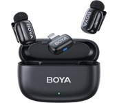 Boya Mini-15 Micrófono 5g Cancelación Ruido Con Ia Lightning100m 48khz Negro