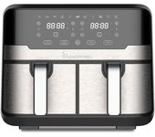 MasterPro Rocket Duo 900 Freidora sin Aceite Doble 9L 2100W Acero Inoxidable