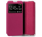 Cool Funda Flip Cover Liso Rosa para Xiaomi Redmi Note 10 5G / Pocophone M3 Pro 5G