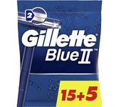 Gillette Blue II cuchilla afeitar desechables 20 u