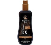 Australian Gold Sunscreen SPF6 spray gel with instant bronzer 237 ml