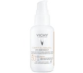 Vichy Laboratoires Capital Soleil Uv Age fluido fotoprotector diario color light SPF50+ 40 ml
