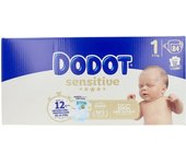 Dodot Sensitive Rn talla 1 pañales 2-5 kg 84 u