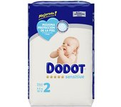 Dodot Sensitive Rn talla 2 pañales 4-8 kg 58 u