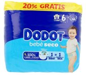 Dodot Etapas talla 6 pañales 13-18 kg 66 u