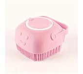 Gentle Silicone PET Shampoo Brush - No-Power Needed, Easy-To-Use Bath Comb With Built-In Dispenser For Dogs And Cats Gl
