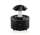 Deshumidificador Humidificador Giratorio de Nube de Lluvia con Luces LED de 7 Colores, Temporizador de 3 Niveles y Función de Aromaterapia – Perfecto para Relajación y Purificación del Aire, Humidificador de Aire
