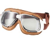 Bandit Classic Gafas de moto - Marrón Plata (un tamaño)