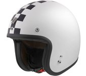 Bogotto V541 Scacco Casco Jet - Negro Blanco (XS)