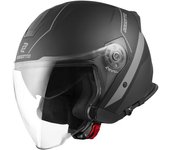 Bogotto V586 Detri Casco Jet - Negro Gris (XS)
