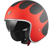 Bogotto V537 Wogi Casco Jet - Negro Rojo (M)
