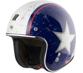 Bogotto V541 Rebel Casco de jet - Rojo Azul (XS)