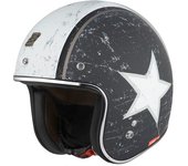 Bogotto V541 Rebel Casco de jet - Negro Blanco (XS)