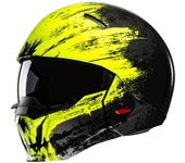 HJC i20 Furia Casco Jet - Negro Amarillo (XL)