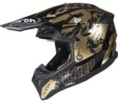 Airoh Aviator 3 TC 222 The Legend Casco de motocross - Negro Oro (M)