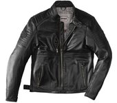 Spidi Clubber Chaqueta de cuero de motocicleta - Negro (56)