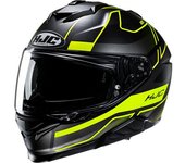 HJC i71 Iorix Casco - Negro Amarillo (XS 54 55)