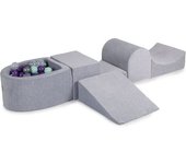 MeowBaby Parque infantil - bloques de escalada con piscina de bolas para niños