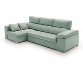 Velare Sofá chaise longue cama con arcón izquierda agua marina 264x145x105