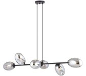 Wonderlamp Lámpara colgante con altura ajustable máx. 100cm y 6 esferas grafito