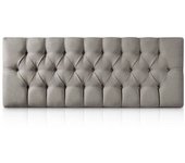 Morfeo Cabecero de madera tapizado antracita 115x60 cm. Para cama de 105 cm