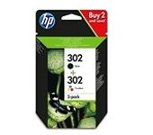 HP 302 Pack (X4D37AE) Cartucho tinta negro + color