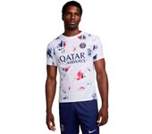 Nike - Camiseta PSG Pre-Match 2024-2025, Unisex, White-Midnight Navy-Midnight Navy, L