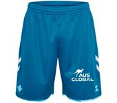 Hummel - Pantalón corto Real Betis Tercera Equipación 2024-2025 Niño, Unisex, Cyan, 164 cm