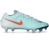 Nike - Bota de fútbol Phantom GX II Elite SG-Pro Anti-Clog, Unisex, Mint-Atomic Red-Off Noir, 6,5 USA