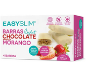 Barritas Easyslim de chocolate blanco y fresa x4