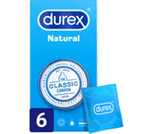 Preservativos Durex Naturales x6